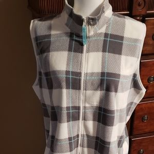 "Made for Life" Flannel Mock Turtle Neck Vest